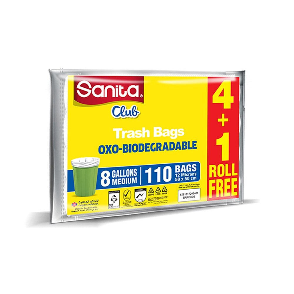 Buy Sanita Club Biodegradable Garbage Bags 70 Gallons - 10 Packs